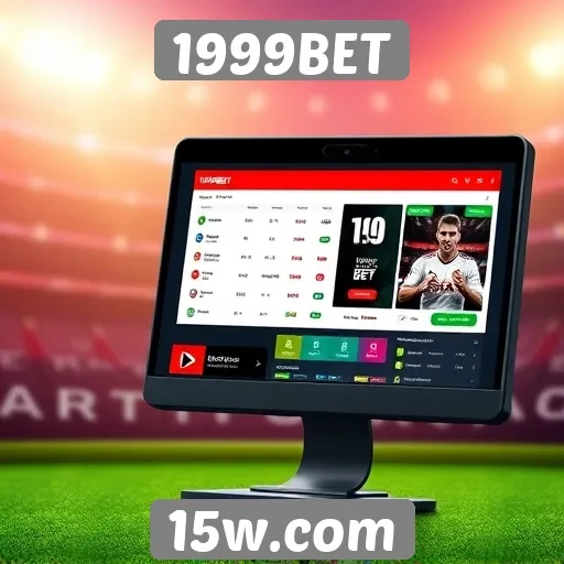 Interface do usuário do site 1999BET é intuitiva